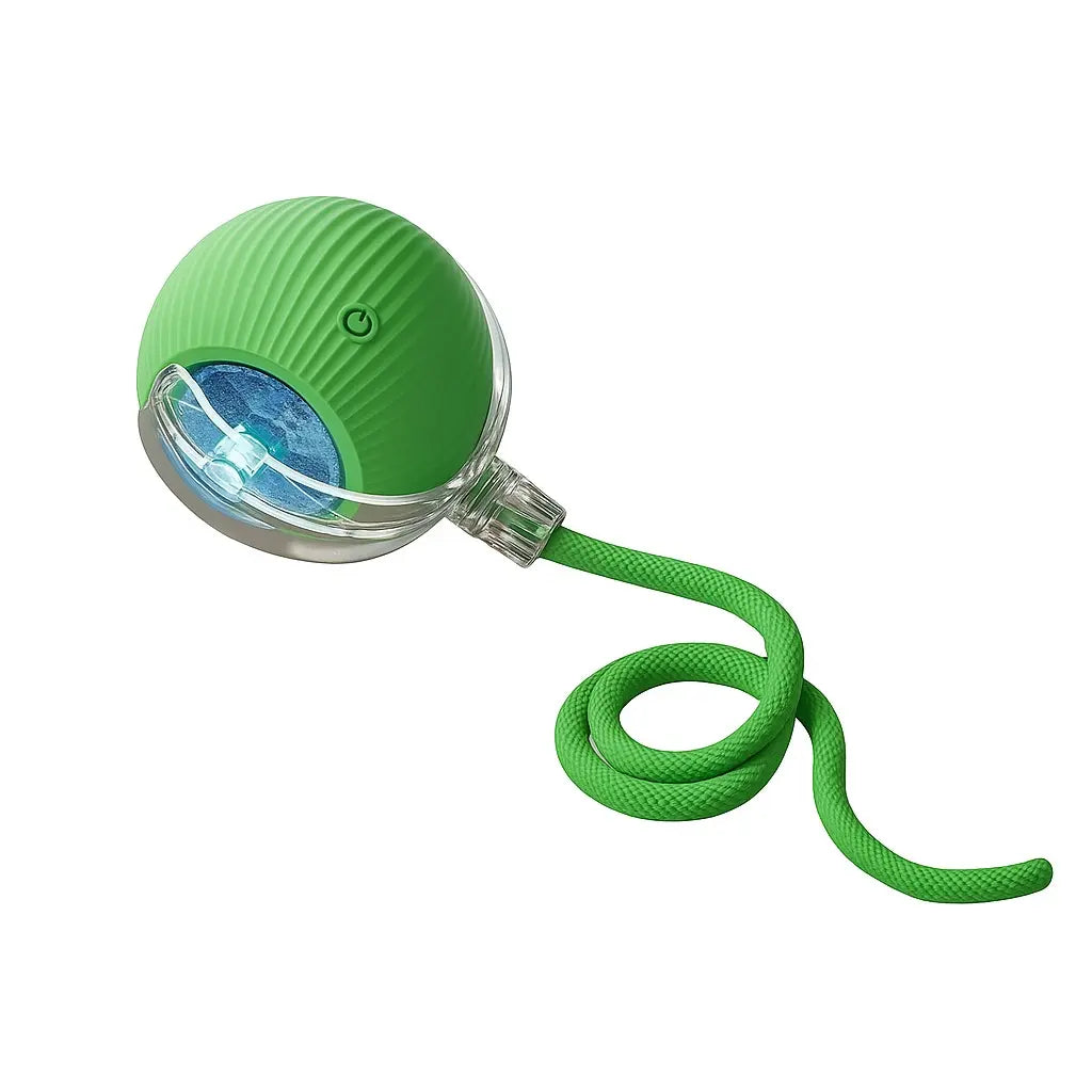 Mizusu Interactive Cat and Dog Teaser Toy with Two Additional Tails - Kitten Rolling Ball Toy and Pet Accessories