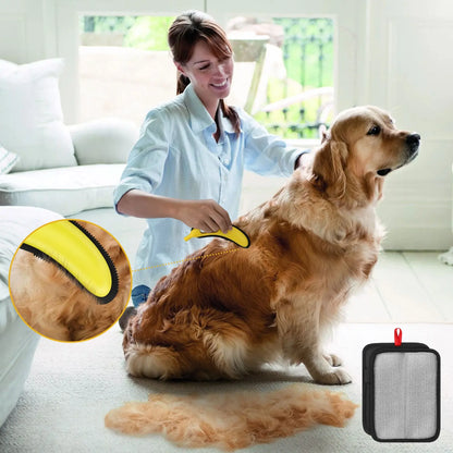 Adjustable Cat Hair Remover and Cleaning Brush with Hanging Ring - Effective Pet Hair Removal Tool for Carpets and Floors, Ideal for Valentine's Day Gifts