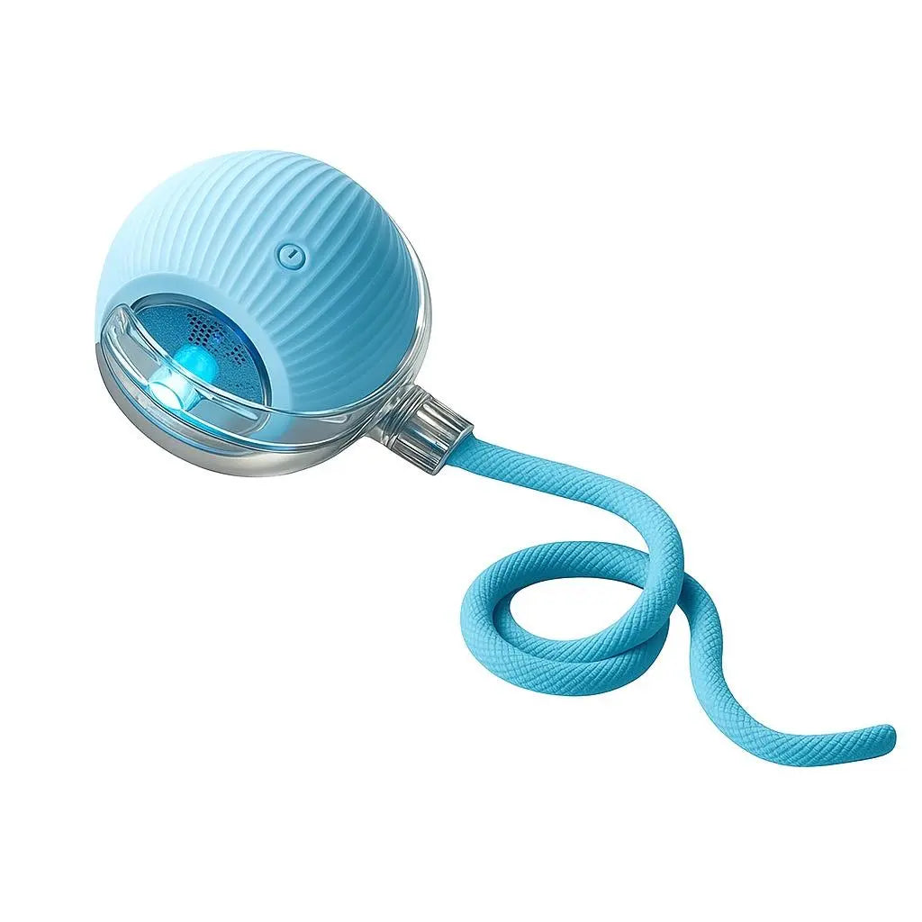 Mizusu Interactive Cat and Dog Teaser Toy with Two Additional Tails - Kitten Rolling Ball Toy and Pet Accessories