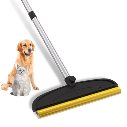 Adjustable Cat Hair Remover and Cleaning Brush with Hanging Ring - Effective Pet Hair Removal Tool for Carpets and Floors, Ideal for Valentine's Day Gifts